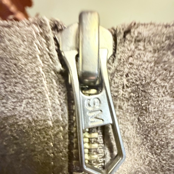 Sigerson Morrison Suede Leather Fringe Ankle Boots 4” Heel Size 7.5 MSRP $695 - Picture 7 of 11